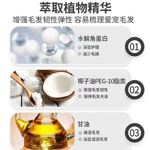 Pet House Dog Knot Opening Spray Pet Hair Softener Knot Opening Magic Kit Cat Hair Care Essential Oil Anti-static Spray 3 Get 2 Free (Send 5 Bottles) Group Purchase Invalid Return Guaranteed