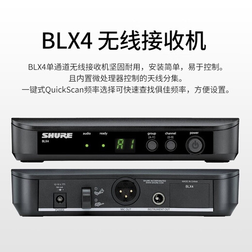 SHURE Shure BLX wireless headset microphone stage performance hosting classroom lecture live broadcast headset training portable microphone BLX14/PGA31 (cardioid pointing)