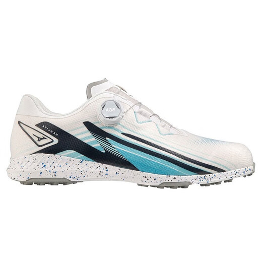 美津浓（MIZUNO）高尔夫球鞋 新款男士春夏golf鞋NEXLITE ZERO系列 超轻量防水防滑 51GM2320-01 白蓝色 42 (260)