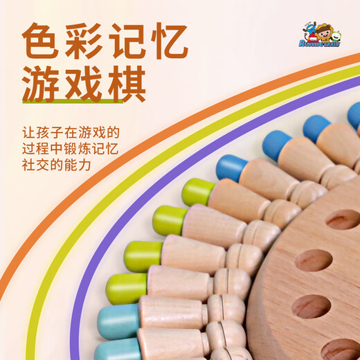 Wooden Wanshijia memory chessboard children's concentration training logical thinking early education puzzle parent-child interactive table game intellectual toy memory chessboard toy