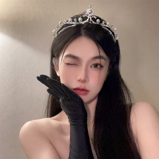 Crown tiara pearl hairpin birthday bride tiara wedding dress tiara princess crown SN7242 headband 42 headband