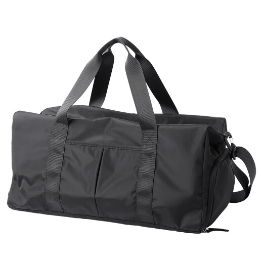 Xingxi Bolsa de fitness húmeda y seca Bolsa de viaje Handheld Travel Sports Bolsos cruzados de hombres Gran capacidad Bolsa de viaje de negocios Bolsa de almacenamiento Negro gran tamaño