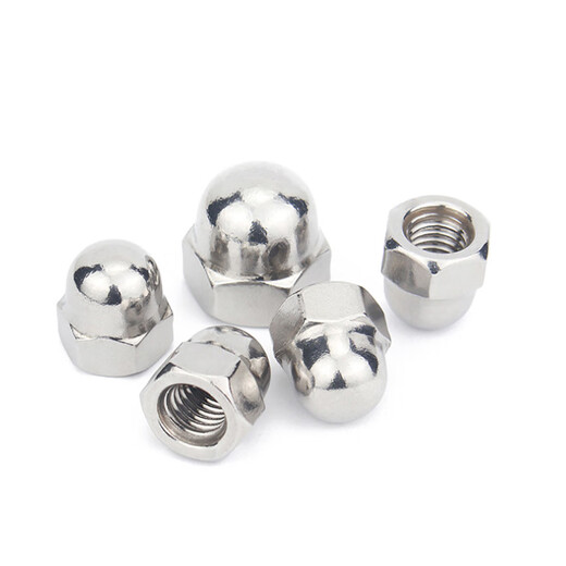 Deqi 304 stainless steel cap nut DIN1587 decorative screw cap round head nut nut M8 (10 pieces)