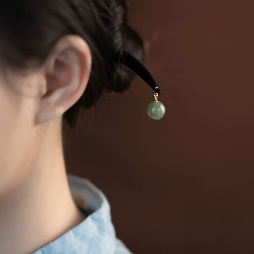 Kamalun (KAMALUN) sandalwood hairpin, ancient style hairpin, Chinese style cheongsam, Hetian jade hairpin, Hanfu headwear, birthday gift for girlfriend, Cuilan hairpin + brand gift box, no engraving