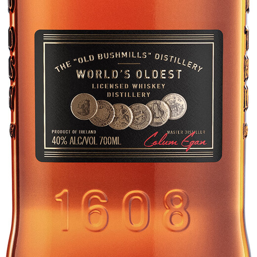 Bushmiller lizenzierte Waren [San Francisco Spirits Goldmedaille] Originalflasche des importierten irischen Whisky Geschenks Black Label Irish Whiskey 700ml
