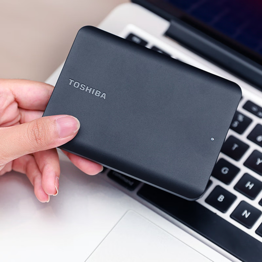 东芝（TOSHIBA） 移动硬盘 移动机械硬盘 台式机笔记本硬盘 外置2.5英寸硬盘 磨砂黑A5 1TB