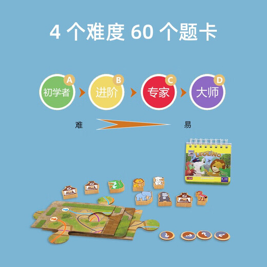 一刻馆小狮子动物园儿童益智玩具逻辑推理能力益智桌游玩具3-8岁幼儿