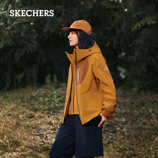 Skechers mountain style fashionable three-in-one polar fleece jacket L324W141 light lavender/0510 L