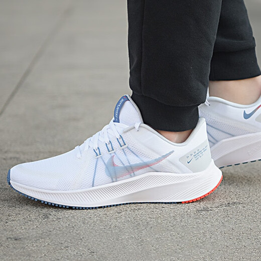 
Nike (NIKE) official ship store men's shoes spring new sports shoes REVOLUTION 7 mesh breathable lightweight running shoes DA1105-101/QUEST 4/white and blue 42.5