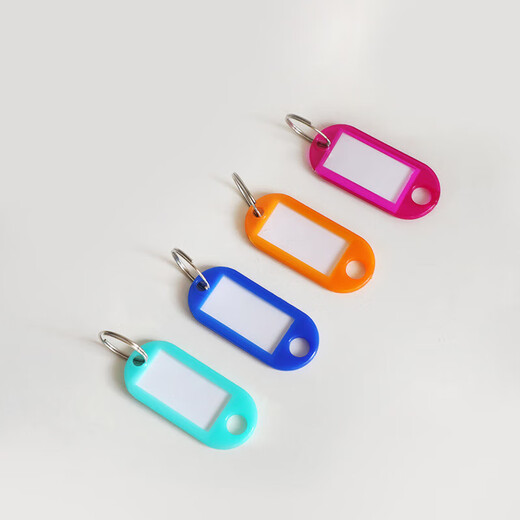 Deyin Colorful Key Key Chain Chain Classification Marc Key Tag Marque 9848 Clé Mation de gestion Bag étiquette de clé Stick Stick Office fournit 50 pièces / boîte