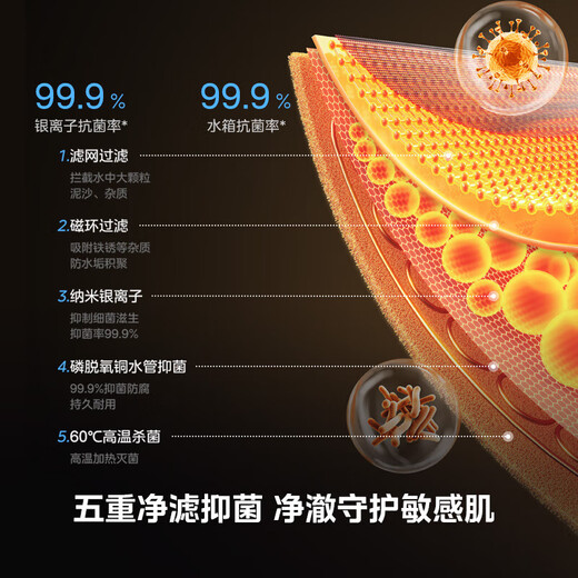 Midea 16-liter gas water heater, natural gas energy saving, 15% discount on national supplement, three-wheel drive water servo constant temperature, large water capacity MK6 upgraded model JSQ30-MK6S