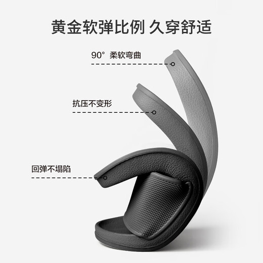 Made in Tokyo, Candy Slippers Men's Anti-slip Lightweight Couple's Deodorant Bathroom Slippers Black 42-43