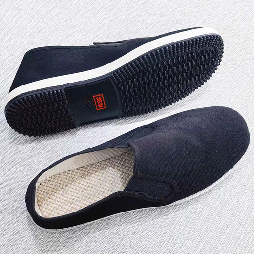 3531 black cloth shoes old Beijing cloth shoes men's spring and summer anti-slip anti-odor breathable casual work labor insurance policy cloth shoes women black size 42