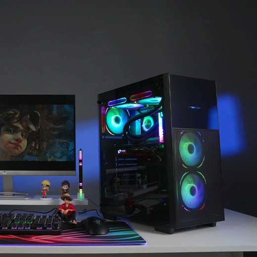 Gigabyte AMD Ryzen R5 5600/9600X/5700X/RX7650GRE/RTX5060/Ti host desktop e-sports game desktop DIY office design assembly computer configuration four R5 5600丨RTX4060Ti computer host