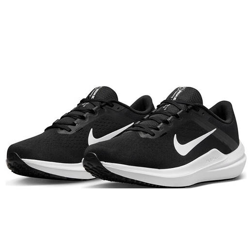 Nike NIKE running shoes men's cushioning breathable WINFLO 10 sports shoes DV4022-003 black and white 44