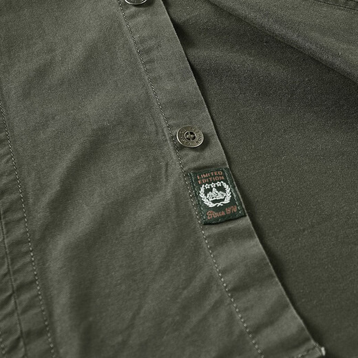 
JP autumn outdoor men's long-sleeved shirt lapel casual shirt 1283 khaki M-170