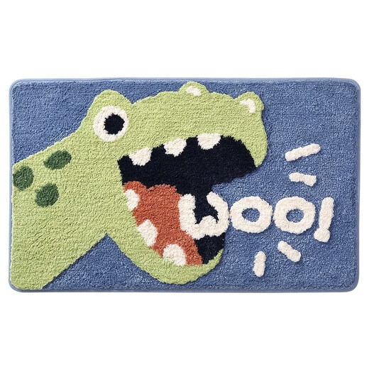 Segana bathroom absorbent floor mat bathroom door step mat cute non-slip mat home carpet door mat entry door mat Hello Bear 40*60CM two pieces