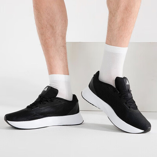 Adidas Herrenschuhe Sommer neue Sportschuhe leichte leichte atmungsaktive Freizeitschuhe Mesh Laufschuhe Id9849 Schwarz und Weiß 40
