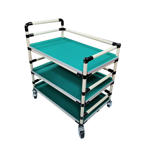 Sailoto turnover truck factory workshop material trolley with fence adjustable mobile workbench multi-layer wire rod length 120 length 500mm * width 400mm * height 800mm two layers