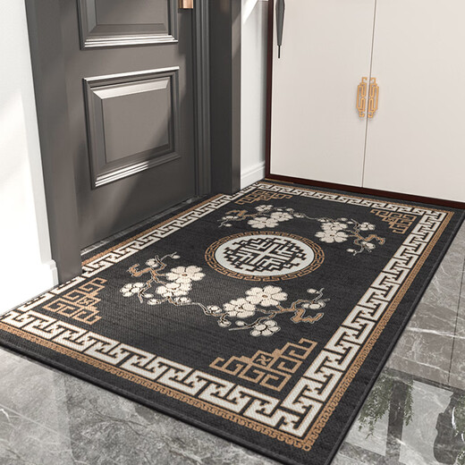 Gudie Chinese-style floor mats for entry doors, door mats, entrance doors, home washable, machine washable, Xiangyun Festive-Red, 120 160 cm, rectangular