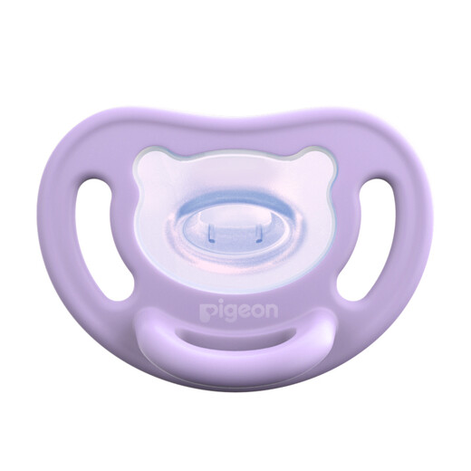 Pigeon pacifier, silicone pacifier, size M 3-6 months (purple) with storage box N982