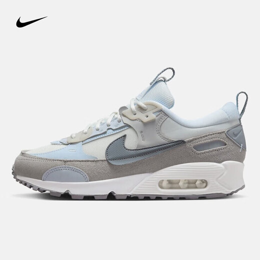 耐克（NIKE）休闲鞋女鞋2025新款夏季AIR MAX 90减震跑步鞋运动鞋DM9922-003 DM9922-103白色雾霾蓝 36.5