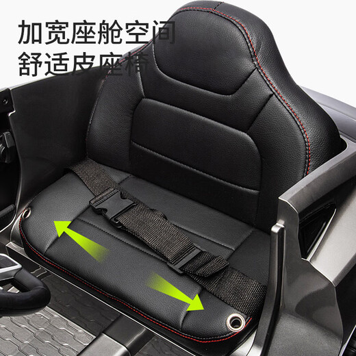 Haireguai Audi genuine authorized children's electric car four-wheel sit-on remote control toy birthday gift for adults, babies and children, painted white/remote control/soft seat, electric drive