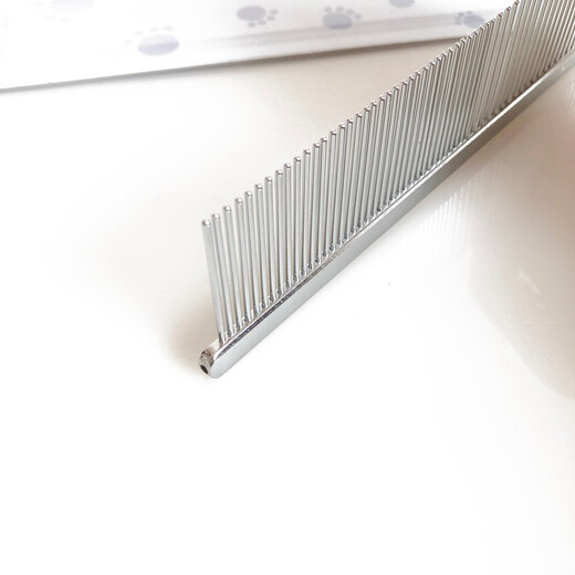 DELIGHT Pet Comb Cat and Dog Comb Ragdoll Cat Knotting Comb Teddy Bichon Dog Combing Artifact Pulling Comb NHP75 Short Hair Steel Comb-19cm