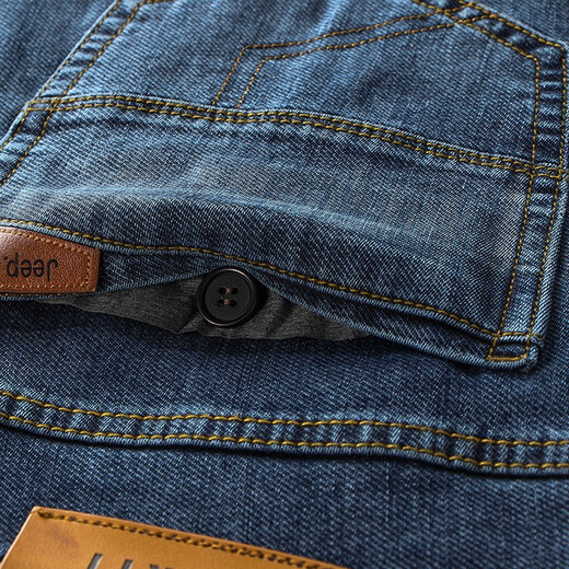 Jeep Jeep Jeep Herren Straight Lose Business Casual Hosen Herbst und Winter Herrenhosen 679 Blau Größe 31