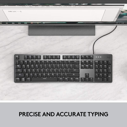 Logitech K845 Проводная светящаяся механическая клавиатура + M510 Беспроводная компьютерная бизнес -офис Daily Black Black