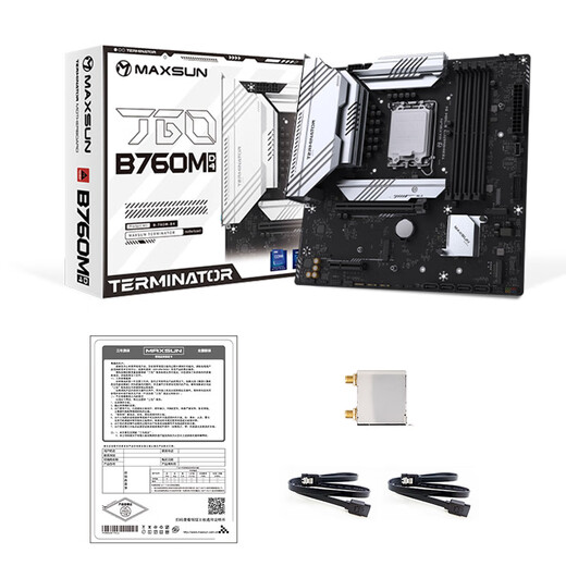 Mingxuan (Maxsun) B760M Terminator WiFi Computer Gaming La placa base admite 13ª generación CPU DDR4 Terminador de enfriamiento de armadura de memoria B760M D4