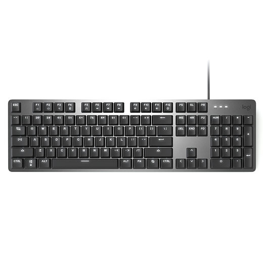 罗技（Logitech） K845 机械键盘有线游戏电竞电脑办公全尺寸发光 104键 吃鸡 英雄联盟键盘鼠标键盘套装 K845茶轴