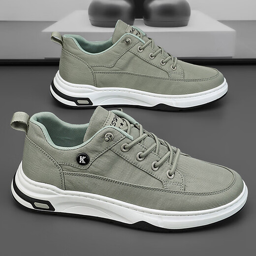 Western Camel (VANCAMEL) men's shoes 2024 new summer breathable ice silk versatile canvas shoes with one foot, men's casual old Beijing cloth shoes gray 41