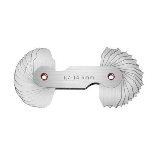 Stainless steel r gauge radius gauge sample plate R angle gauge high precision gauge radian fillet arc ruler measuring tool R25-50mm