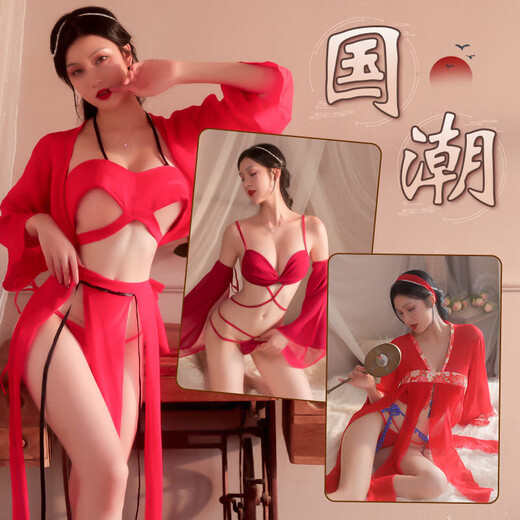 女士性感睡衣连体情趣内衣女诱惑免脱套装角色扮演夫妻刺激丝袜吊 9922-梦回大唐 均码
