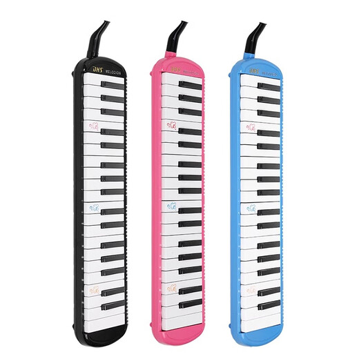 Chimei DHS harmonium 37-key primary school students special 32-key children and adults beginners entry-level blowpipe harmonica instrument 37-key pink standard