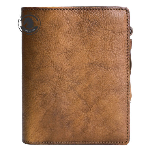 Andseeyou Brand кошелек Men Men Short Certifice Card Bag Вертикальный кошелек подлинный кожаный сцепление