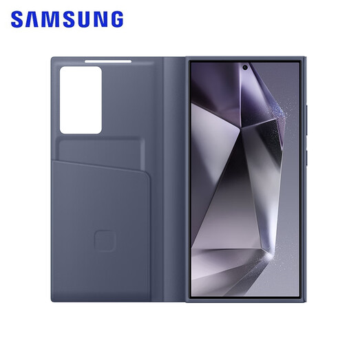 SAMSUNG Galaxy S24 Ultra Smart Window Protective Case Flip Phone Case Original Phone Case Purple