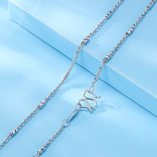 Luxury beads pt950 platinum necklace light luxury niche high-end platinum chain temperament girl birthday gift for girlfriend jewelry 5.39g