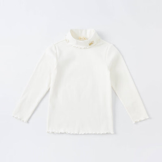 David Bella medium and large children's winter long-sleeved half turtleneck T-shirt girls' fashionable casual bottoming shirt girls