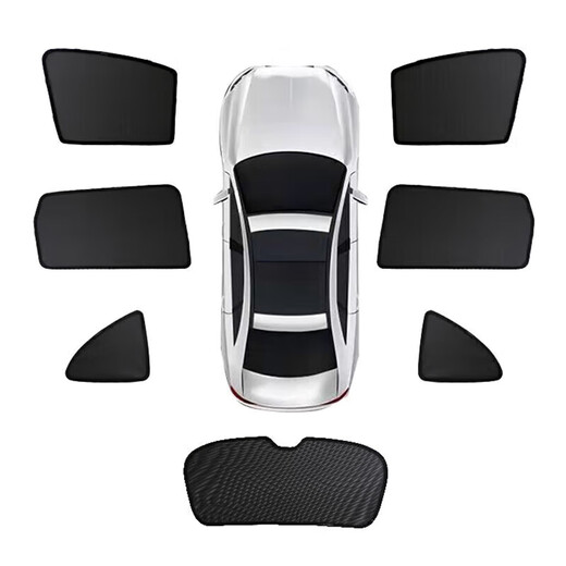 15-17 Toyota Highlander especial Cortina de automóvil Sunshade Cortina Anti-Mosquito Moda Magnética Protección solar Barrera de aislamiento de calor 1517 Highlander Brotar Ventana 1 pieza