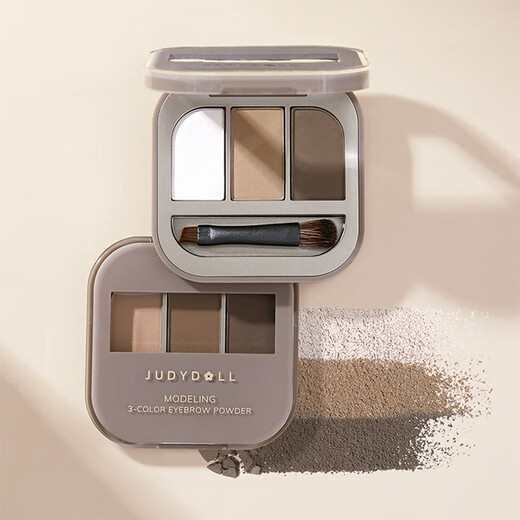 Judydoll three-color eyebrow powder dyed eyebrow gel eyebrow pencil waterproof and sweat-proof long-lasting wild eyebrow novice natural color 03 gray brown