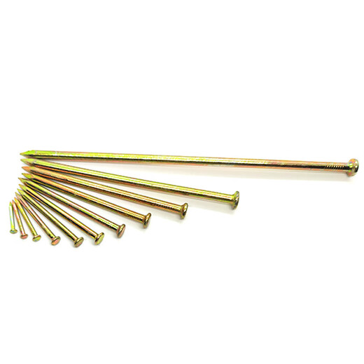 Deqi 55# special steel nails cement nails high hardness yellow wall nails wall painting nails headless nails Jingcang 100mm (300g-about 25 pieces)