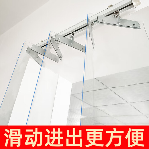Shenhui air-conditioning door curtain can be pushed and pulled to move and fold PVC soft curtain shop commercial transparent plastic windproof partition curtain 2.2 mm thick. For customization, contact customer service