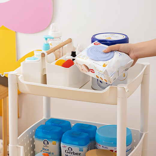 Worthbuy (Worthbuy) Nachthänge Korbkorb Kinder am Nachtbeutel Baby Zaun Windel Schachtel Baby Windeln Hängende Beutel mit Wandhängezubehör (18,5*14*11)