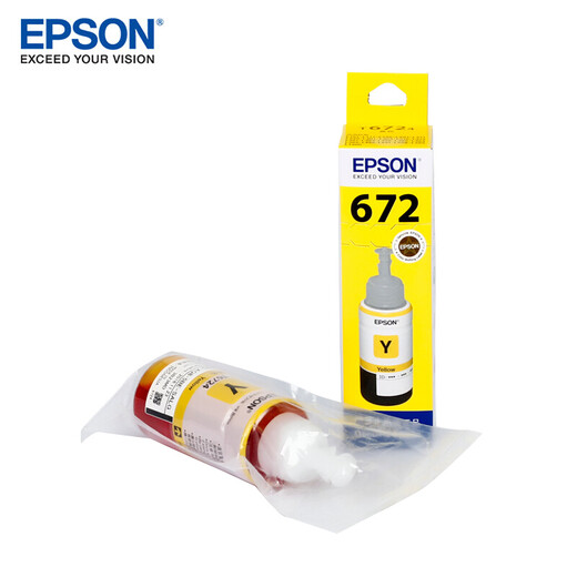 EPSON EPSON L130 PRINTER Spezial 672 Original Tintendrucker Tintenpatronen -Tinten -Bahn -Drucker L130 Spezielle Druckertinte [Gelb - Druck 6500 Seiten]