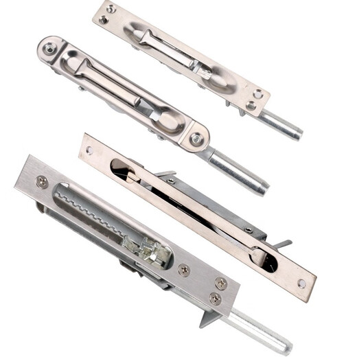 Berry single anti-theft and fire-proof double-open door stainless steel long latch thickened long sky and earth dark latch door buckle door latch 6-inch toothed latch 155*25