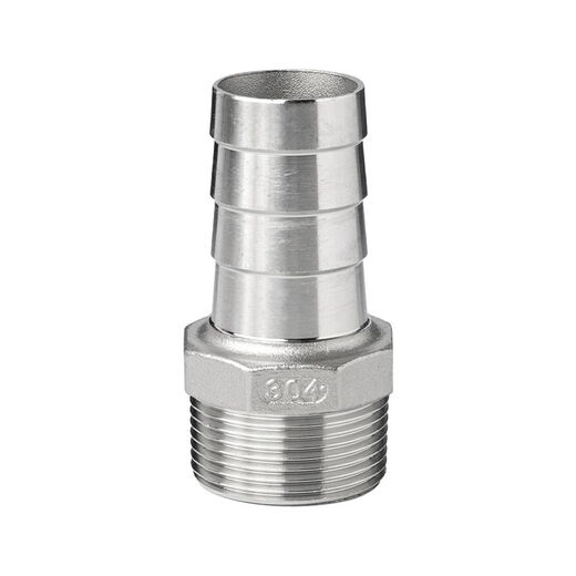 316L stainless steel outer wire tower head connector hexagonal leather pipe water pipe reducing water nozzle 6/4 minutes 1 inch hose adapter 316L DN100*100mm