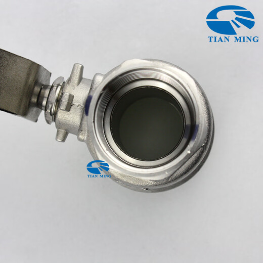 3042PC two-piece ball valve NPT thread internal thread straight thread G stainless steel two-piece Q11F soft seal 304 NPT3/8 DN10 L=51mm 1