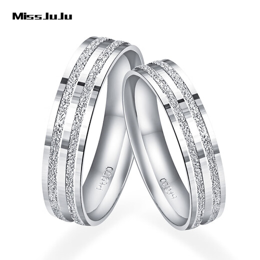 Miss JuJu pt950 platinum ring, platinum male and female couple's wedding ring for wife, can be customized, other sizes can be customized/free engraving, contact customer service